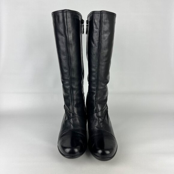 Clarks Black Heeled Boots - Picture 2 of 16